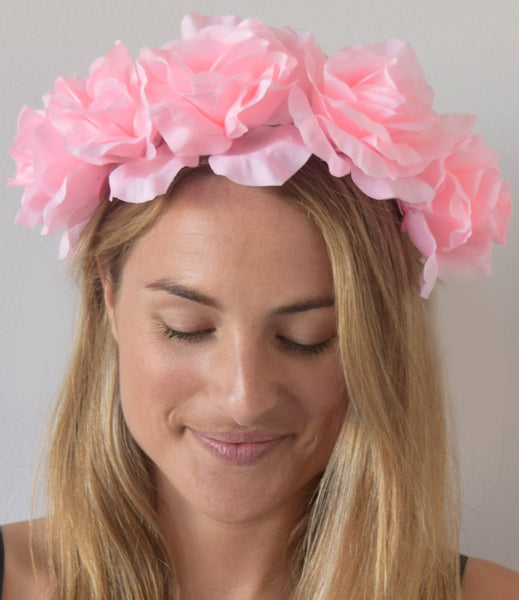 SALE item* Isabella Light Pink Floral Fascinator, Pale Pink Flower Crown, Oaks Fascinator 2023, Flower Headpiece, Kentucky Derby Headband