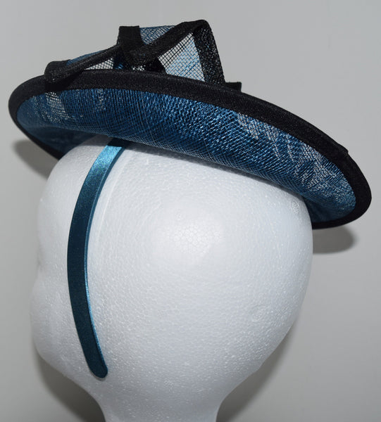 Caprice Black & Cream Fascinator, Kentucky Derby Hat, Oaks Hat, Royal Wedding Hat, Black and White Millinery, Women's Fancy Hat, Tea Hat