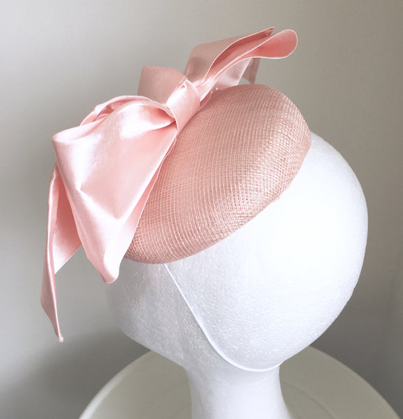 SALE* Trina Pale Pink Derby Hat, Light Pink Kentucky Derby Hat, British Wedding Hat, Royal Fascinator, Pink Oaks Hat, Derby Hats for Women