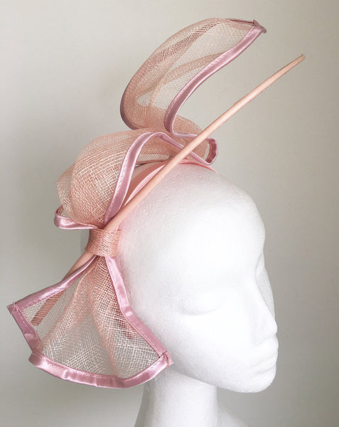 Zipora Light Pink Derby Fascinator, Kentucky Derby Fascinator Headband, KY Oaks Fashion, Spring Racing Fashion 2023, Derby Hats for Women