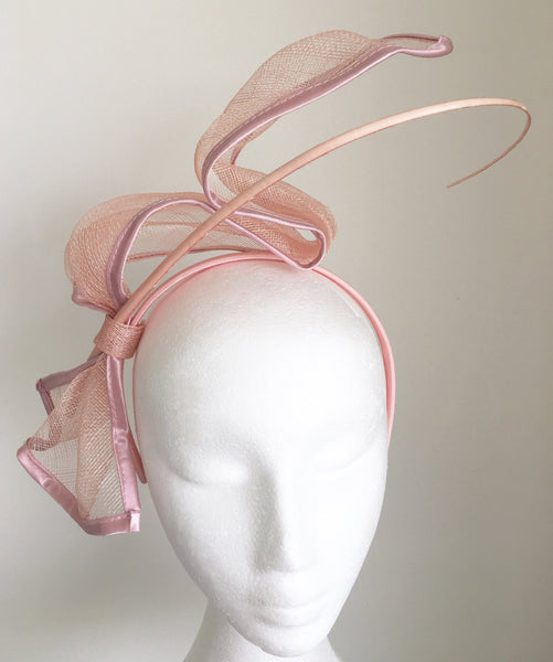 Zipora Light Pink Derby Fascinator, Kentucky Derby Fascinator Headband, KY Oaks Fashion, Spring Racing Fashion 2023, Derby Hats for Women