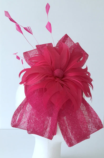 Felicity Bright Pink Fascinator, Kentucky Derby Fascinator Fuchsia, Royal Fascinator, Pink Racewear, Oaks Headband, Derby Fashion 2023